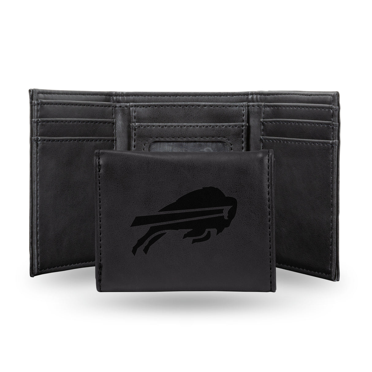 NFL Buffalo Bills Laser Engraved Trifold Wallet Fan Gear NFL Buffalo Bills