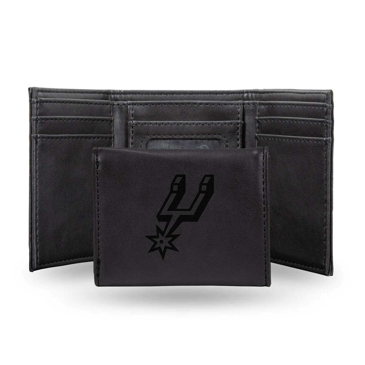 NBA San Antonio Spurs Laser Engraved Trifold Wallet Fan Gear NBA San Antonio Spurs