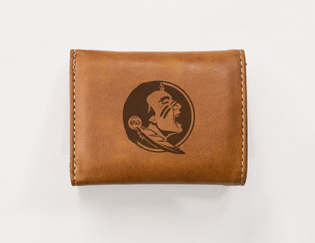 NCAA Florida State Seminoles Laser Engraved Tri-Fold Wallet Fan Gear NCAA Florida State Seminoles