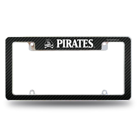NCAA East Carolina Pirates All Over Chrome License Plate Frame Fan Gear NCAA East Carolina Pirates
