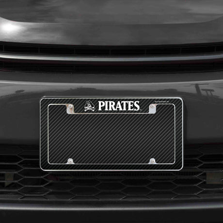 NCAA East Carolina Pirates All Over Chrome License Plate Frame Fan Gear NCAA East Carolina Pirates