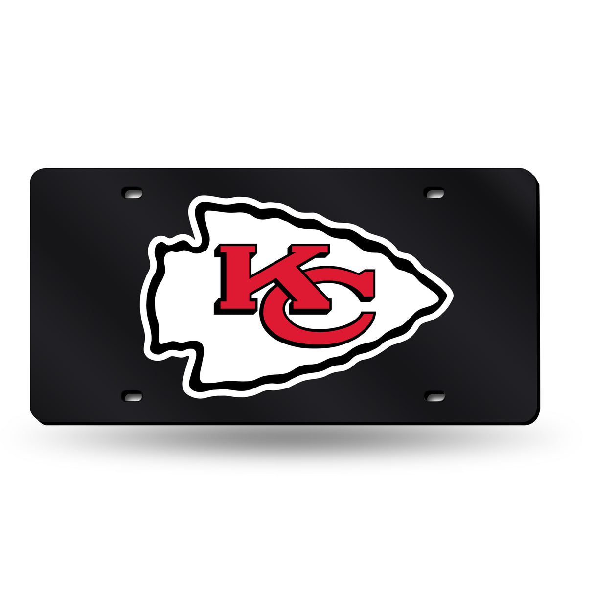 NFL Kansas City Chiefs Laser Cut License Plate Tag Fan Gear NFL Kansas City Chiefs