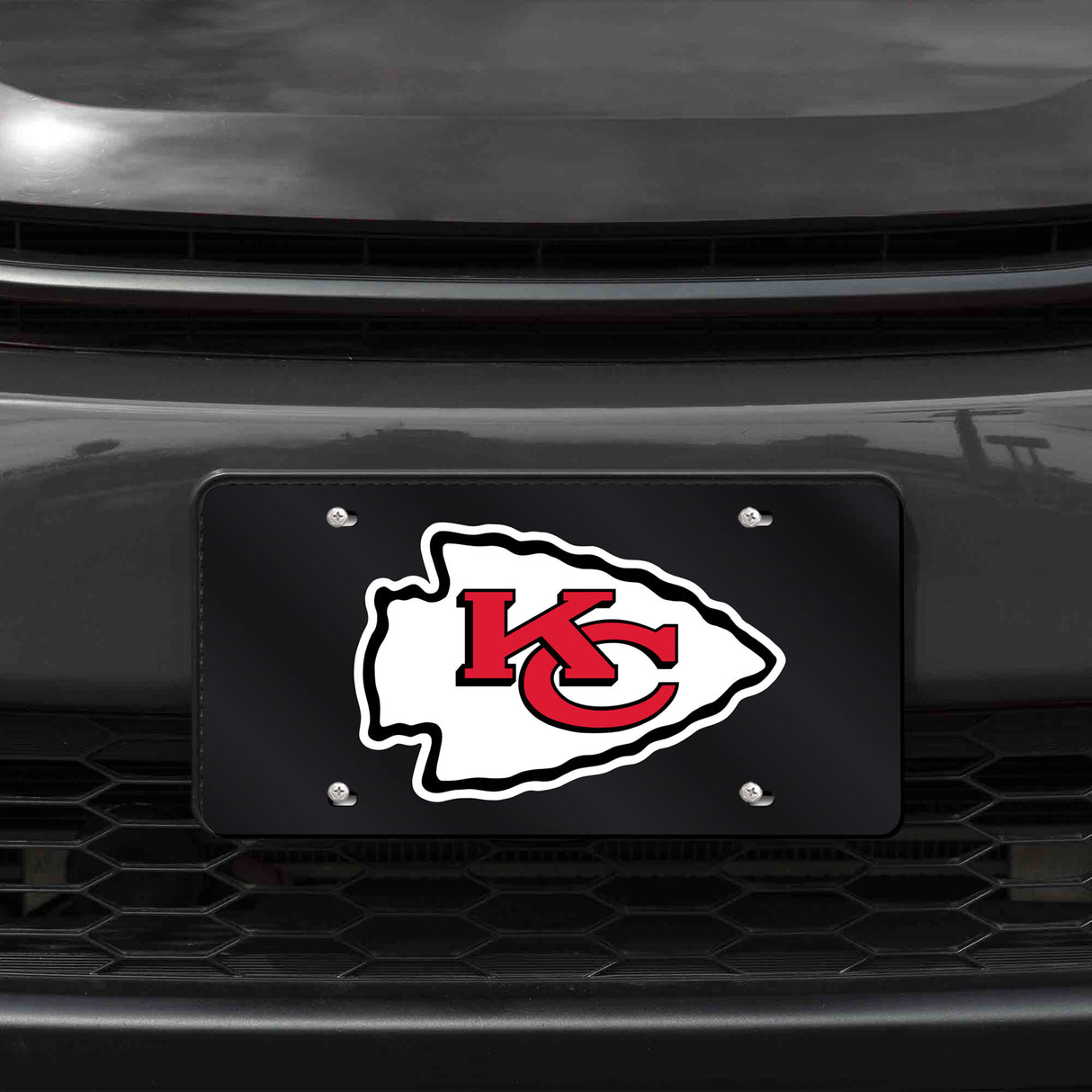 NFL Kansas City Chiefs Laser Cut License Plate Tag Fan Gear NFL Kansas City Chiefs