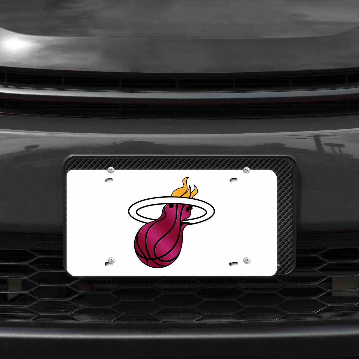 NBA Miami Heat Laser Cut Automobile Tag Fan Gear NBA Miami Heat