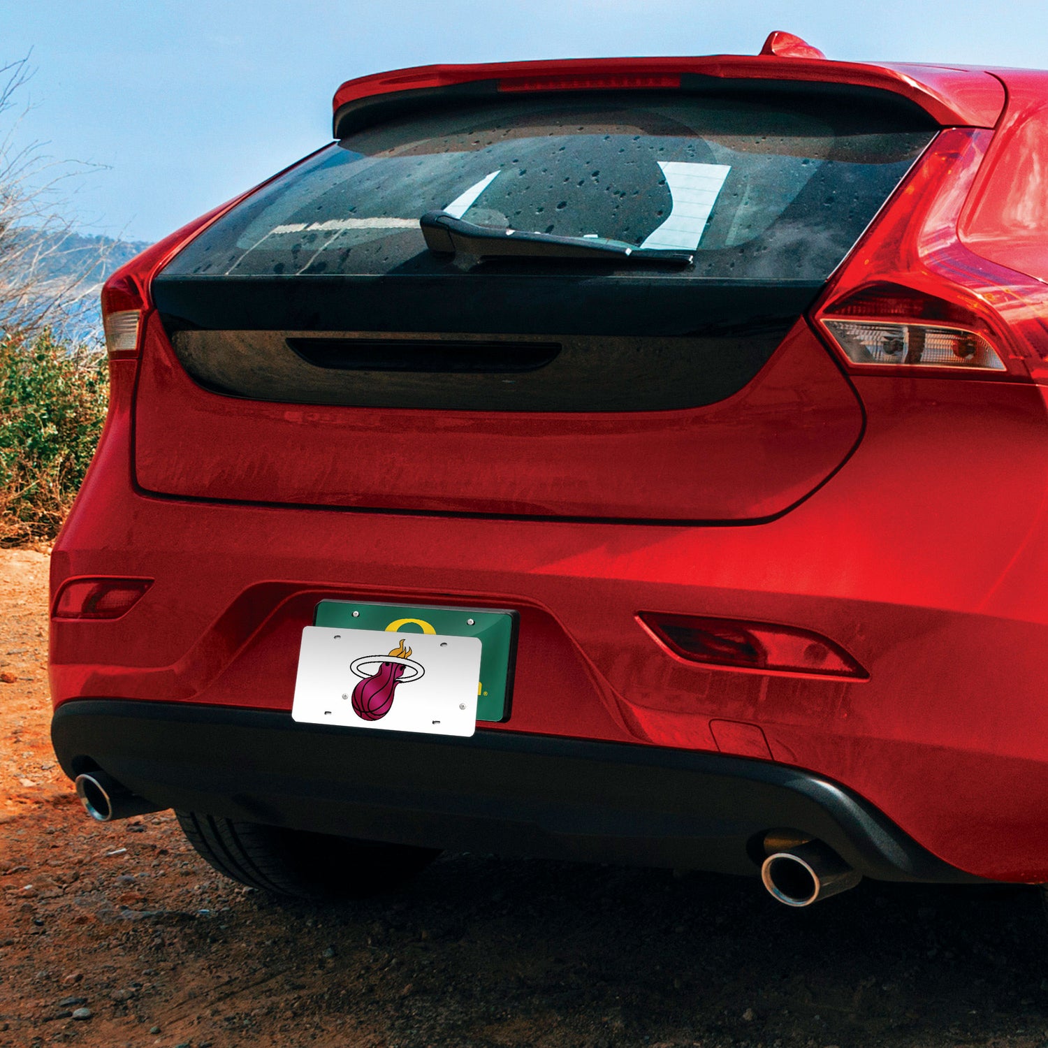 NBA Miami Heat Laser Cut Automobile Tag Fan Gear NBA Miami Heat