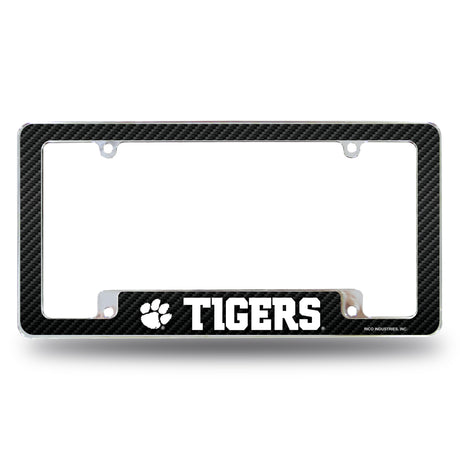 NCAA Clemson Tigers All Over Chrome License Plate Frame Fan Gear NCAA Clemson Tigers