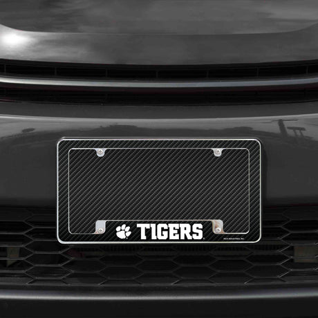NCAA Clemson Tigers All Over Chrome License Plate Frame Fan Gear NCAA Clemson Tigers