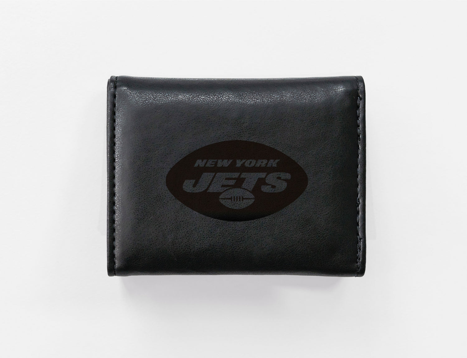 NFL New York Jets Laser Engraved Trifold Wallet Fan Gear NFL New York Jets