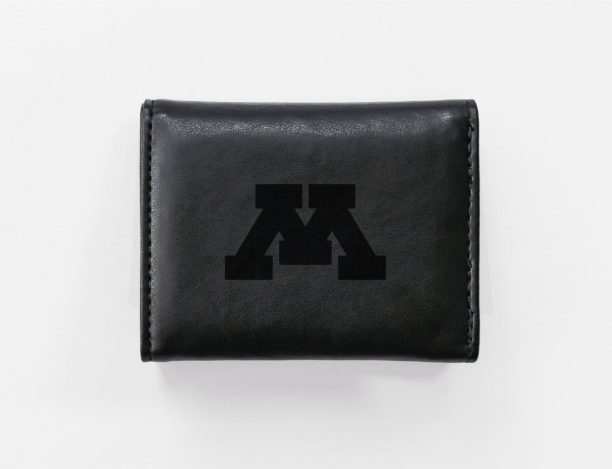 NCAA Minnesota Golden Gophers Laser Engraved Tri-Fold Wallet Fan Gear NCAA Minnesota Golden Gophers