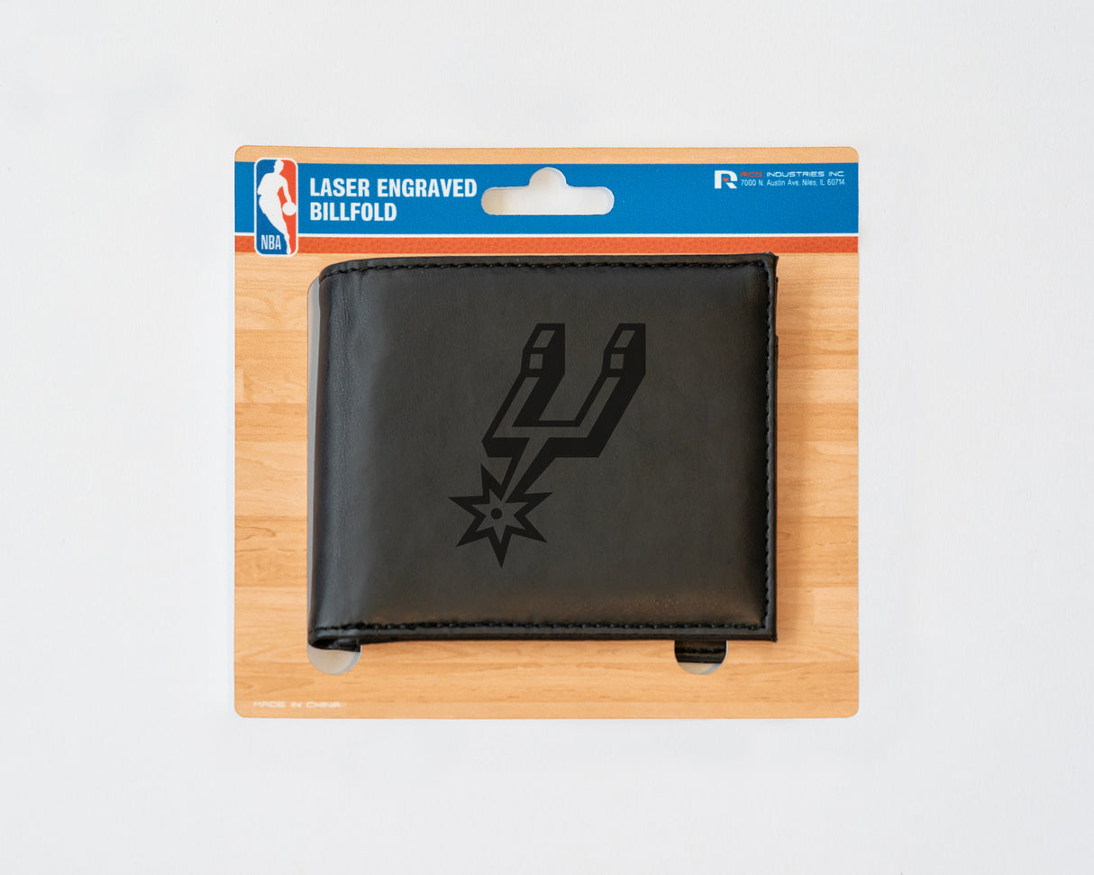NBA San Antonio Spurs Laser Engraved Bill-Fold Fan Gear NBA San Antonio Spurs