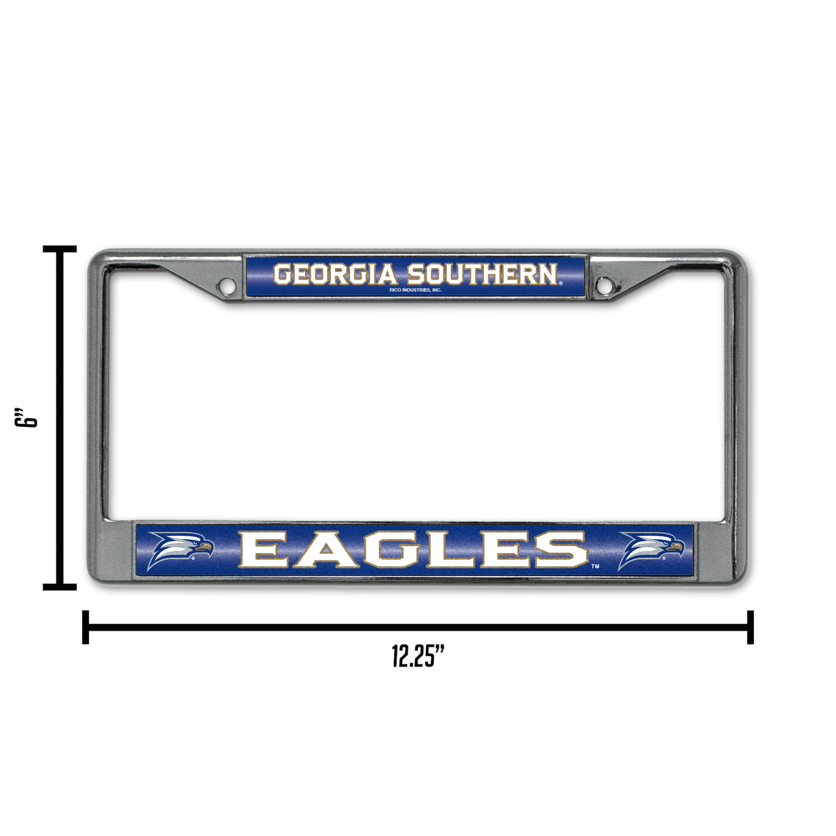 NCAA Georgia Southern Eagles Chrome Glitter License Plate Frame Fan Gear NCAA Georgia Southern Eagles
