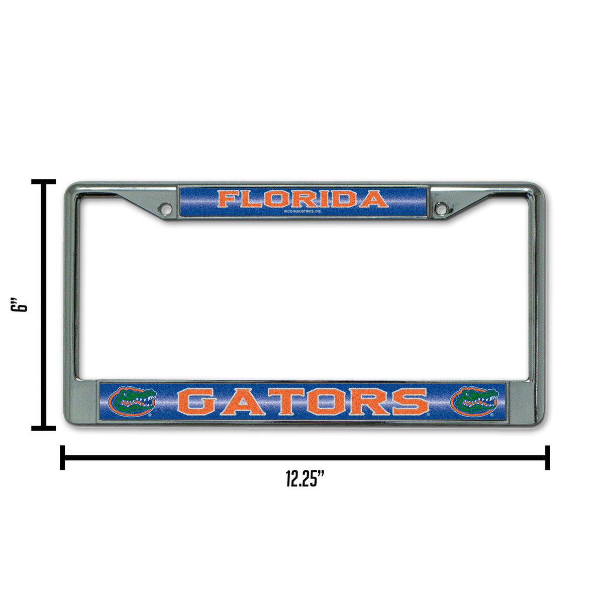 NCAA Florida Gators Chrome Glitter License Plate Frame Fan Gear NCAA Florida Gators