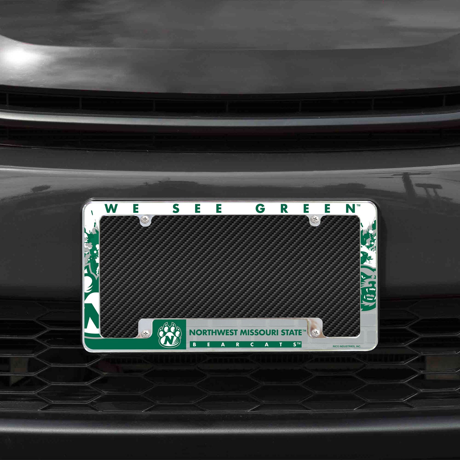 NCAA Northwest Missouri State Bearcats All Over Chrome License Plate Frame Fan Gear NCAA Northwest Missouri State Bearcats