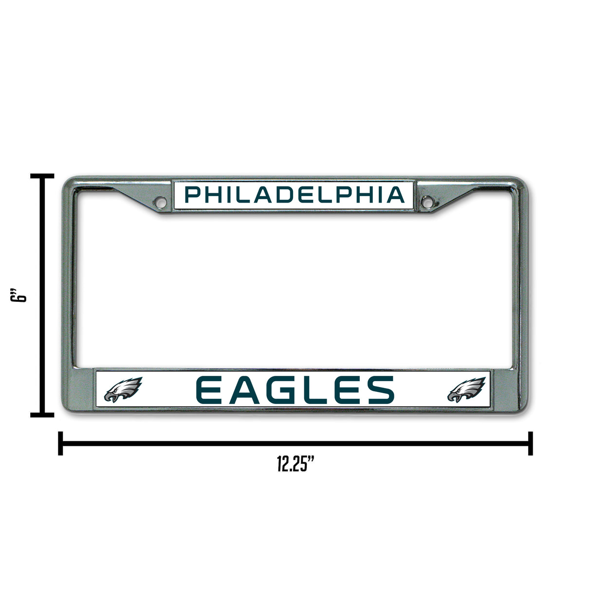 NFL Philadelphia Eagles Chrome License Plate Frame Fan Gear NFL Philadelphia Eagles