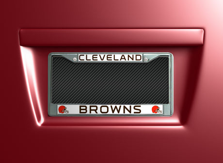NFL Cleveland Browns Chrome License Plate Frame Fan Gear NFL Cleveland Browns