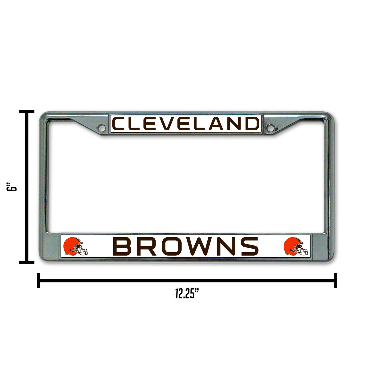 NFL Cleveland Browns Chrome License Plate Frame Fan Gear NFL Cleveland Browns