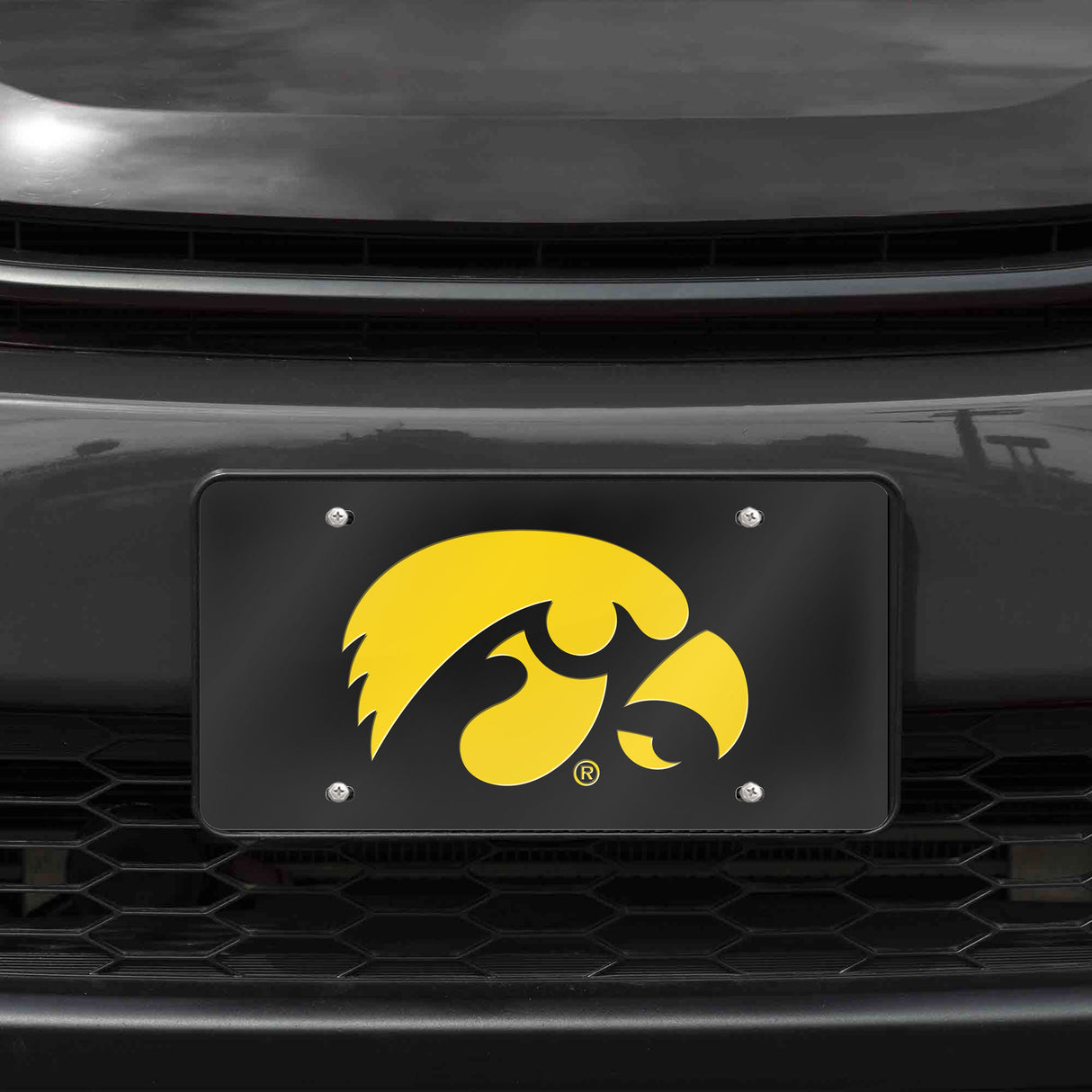 NCAA Iowa Hawkeyes Laser Cut Automobile Tag Fan Gear NCAA Iowa Hawkeyes