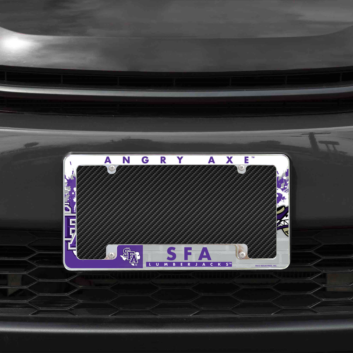 NCAA Stephen F. Austin Lumberjacks All Over Chrome License Plate Frame Fan Gear NCAA Stephen F. Austin Lumberjacks