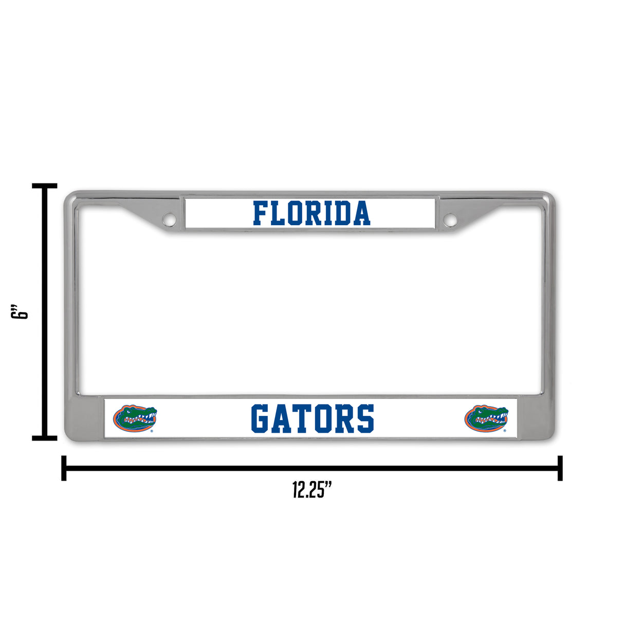NCAA Florida Gators Chrome License Plate Frame Fan Gear NCAA Florida Gators