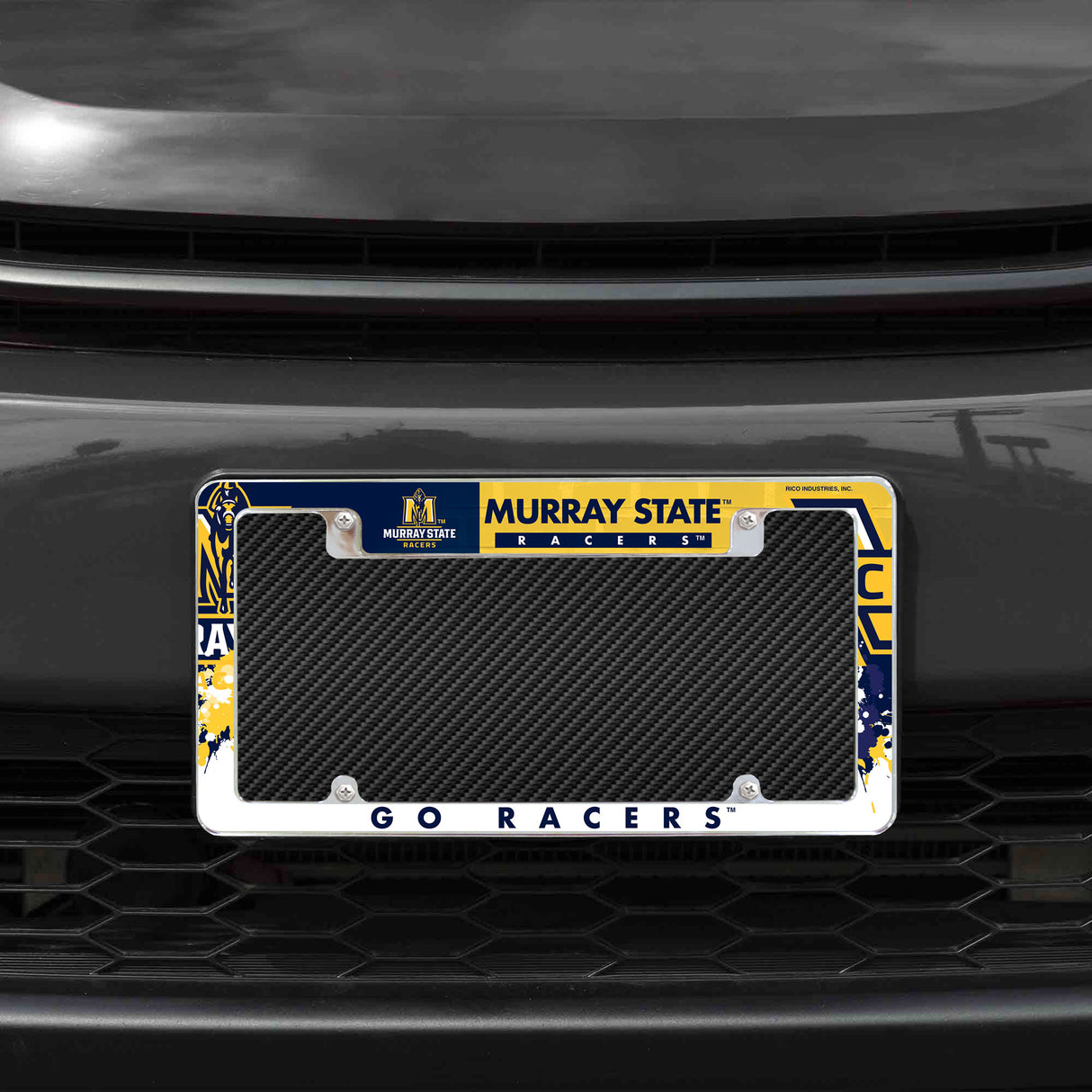 NCAA Murray State Racers All Over Chrome License Plate Frame Fan Gear NCAA Murray State Racers