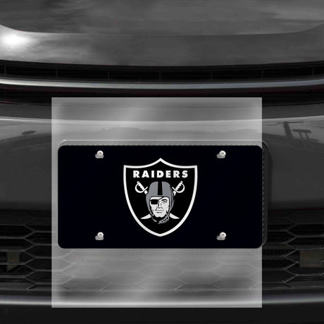 NFL Las Vegas Raiders Laser Cut License Plate Tag Fan Gear NFL Las Vegas Raiders