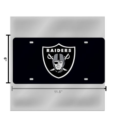 NFL Las Vegas Raiders Laser Cut License Plate Tag Fan Gear NFL Las Vegas Raiders