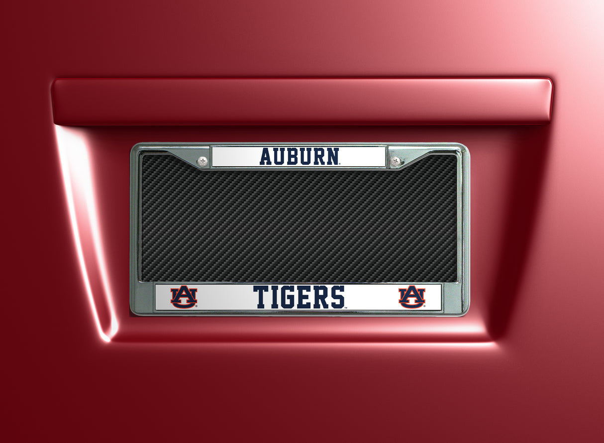 NCAA Auburn Tigers Chrome License Plate Frame Fan Gear NCAA Auburn Tigers