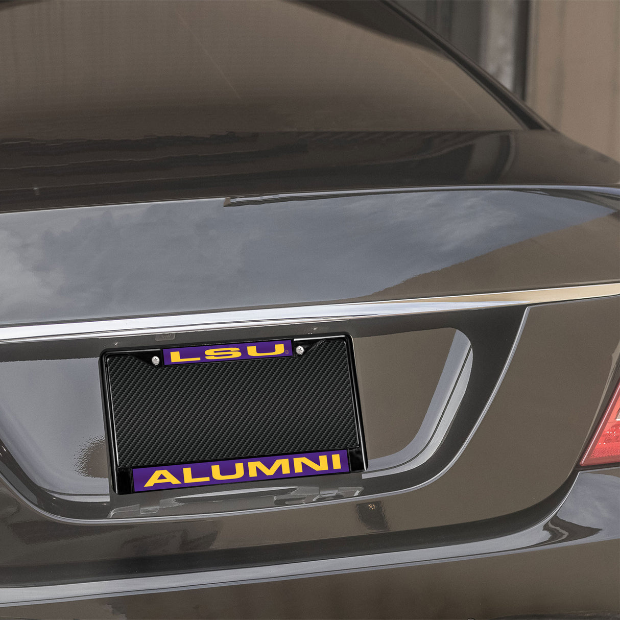 NCAA LSU Tigers Laser Cut Black Chrome License Plate Frame Fan Gear NCAA LSU Tigers