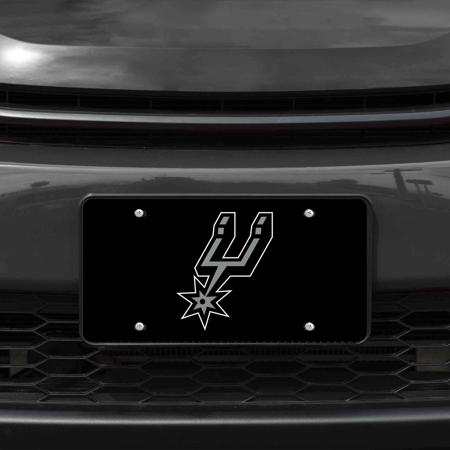 NBA San Antonio Spurs Laser Cut License Plate Tag Fan Gear NBA San Antonio Spurs
