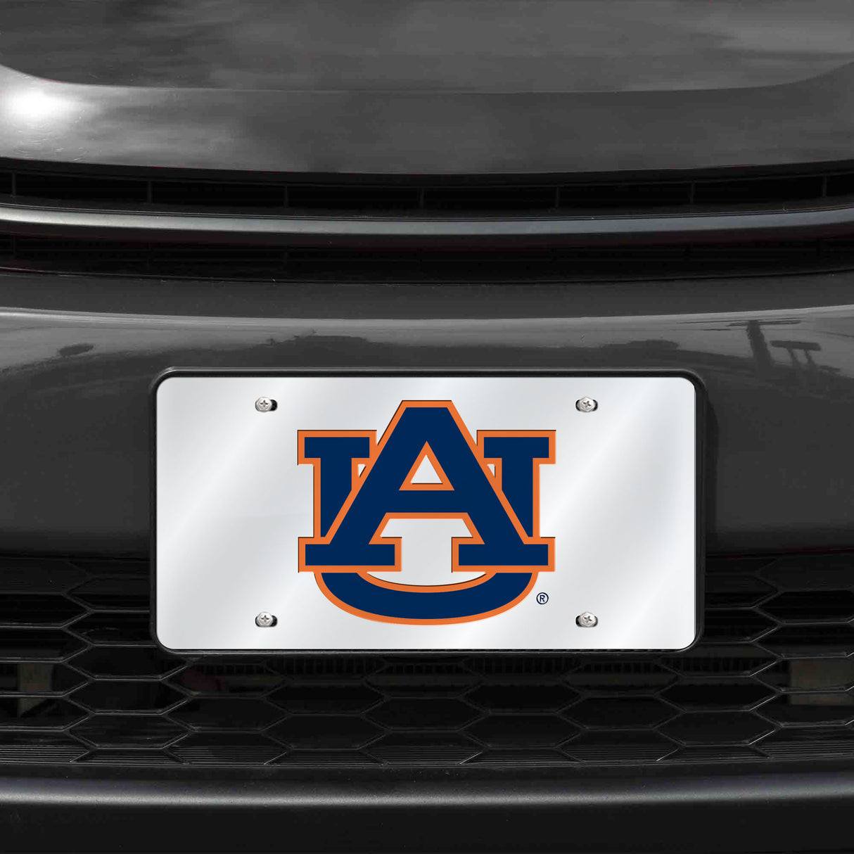 NCAA Auburn Tigers Silver Laser Cut Automobile Tag Fan Gear NCAA Auburn Tigers