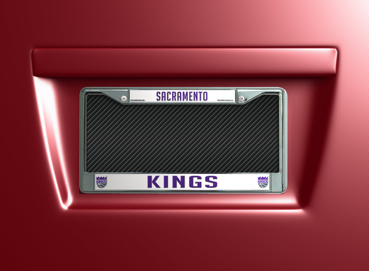 NBA Sacramento Kings Chrome License Plate Frame Fan Gear NBA Sacramento Kings