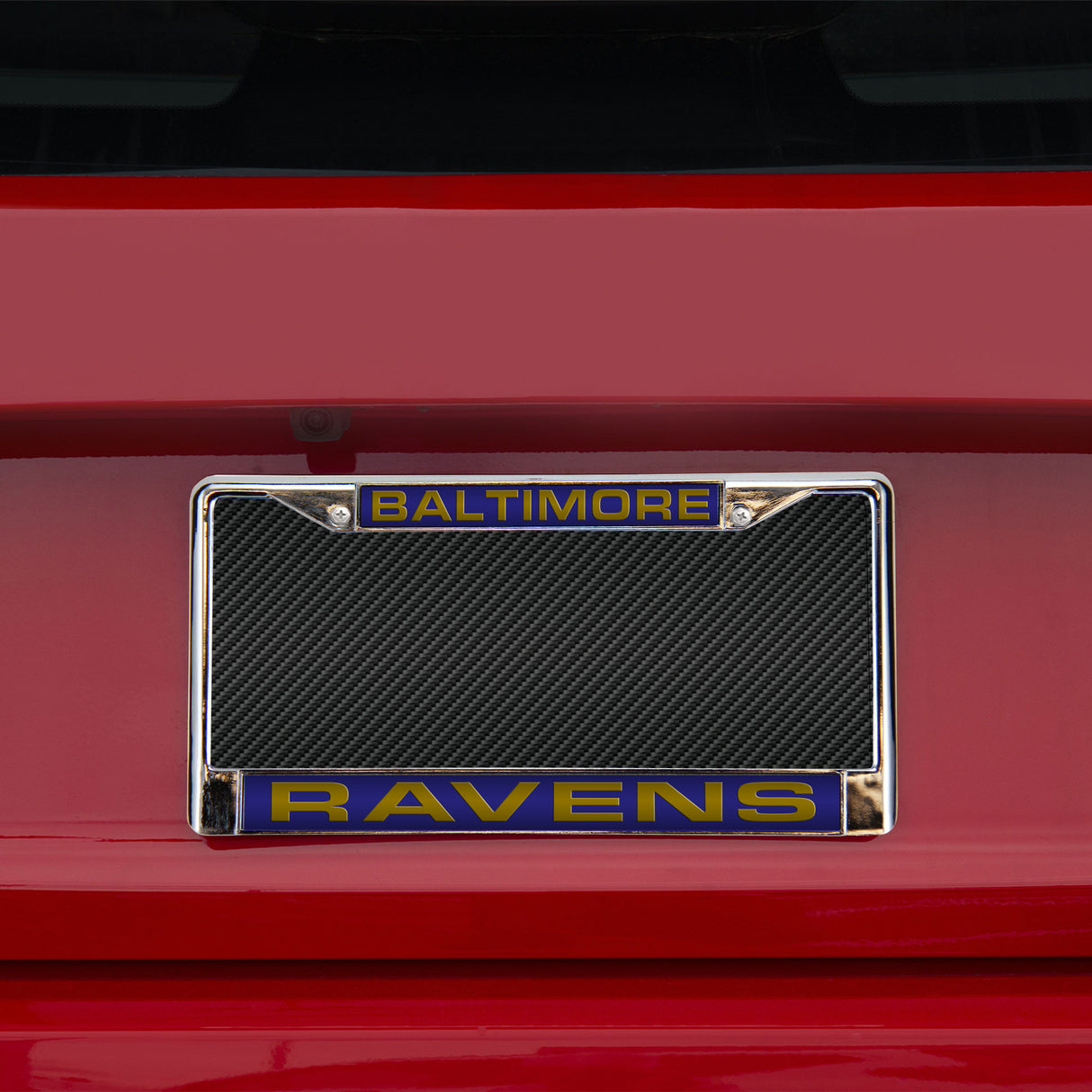 NFL Baltimore Ravens Laser Cut Chrome License Plate Frame Fan Gear NFL Baltimore Ravens