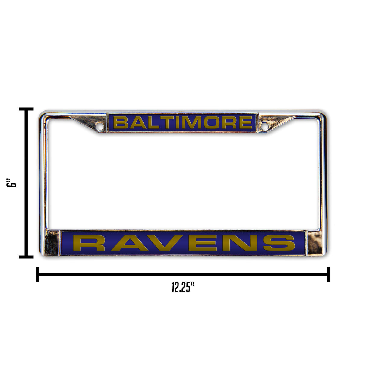 NFL Baltimore Ravens Laser Cut Chrome License Plate Frame Fan Gear NFL Baltimore Ravens