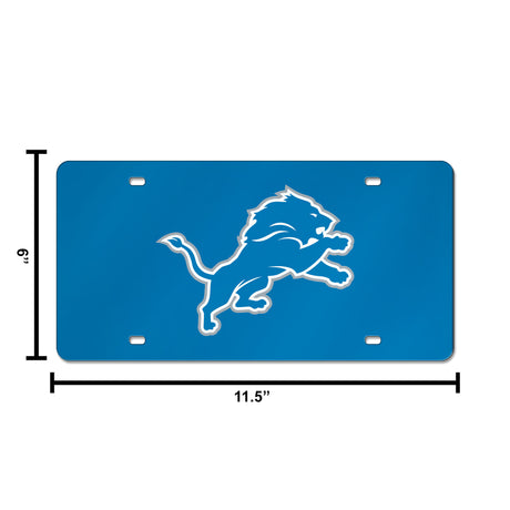 NFL Detroit Lions Laser Cut License Plate Tag Fan Gear NFL Detroit Lions