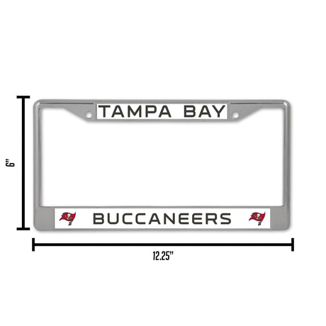 NFL Tampa Bay Buccaneers Chrome License Plate Frame Fan Gear NFL Tampa Bay Buccaneers