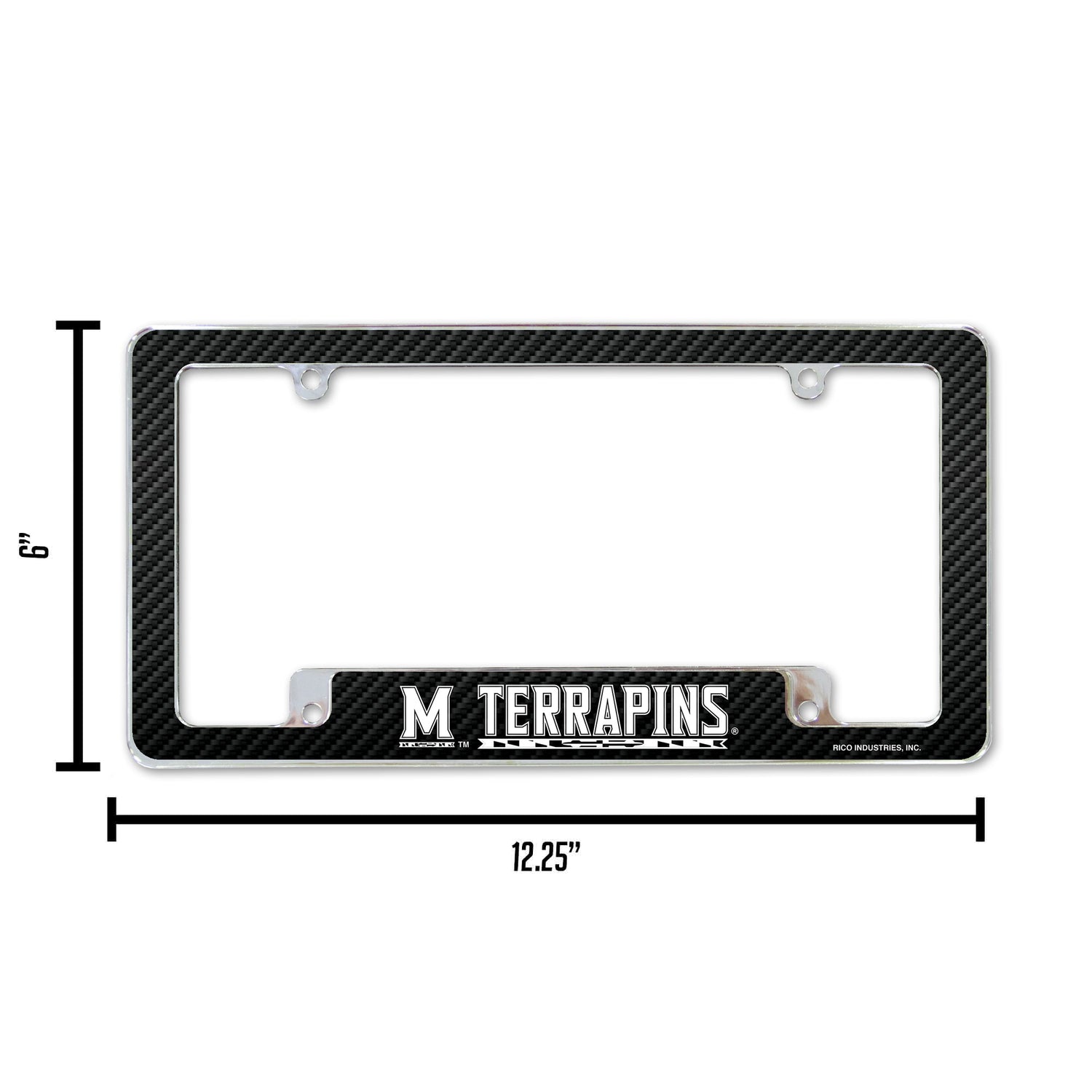 NCAA Maryland Terrapins All Over Chrome Frame Fan Gear NCAA Maryland Terrapins