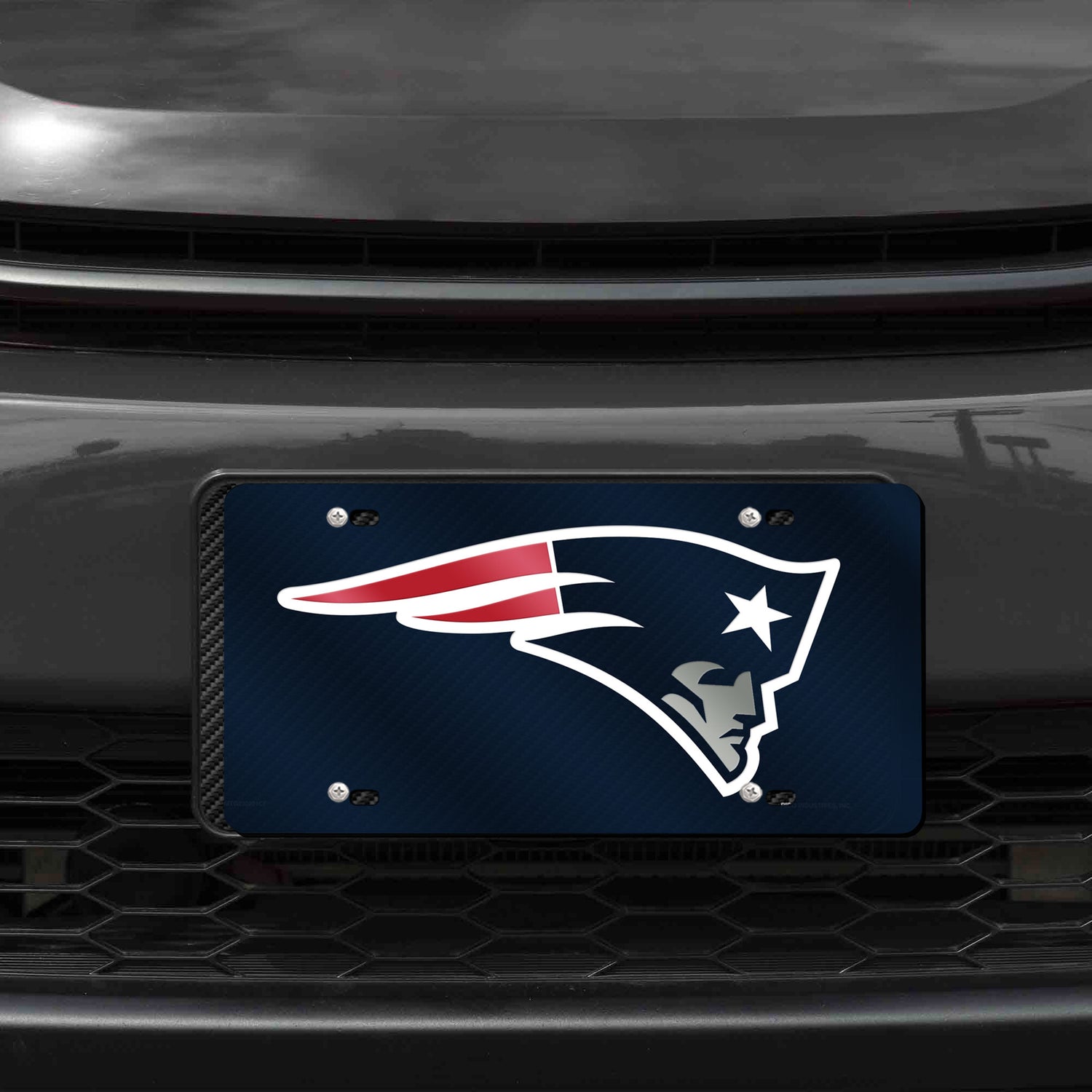 NFL New England Patriots Laser Cut License Plate Tag Fan Gear NFL New England Patriots