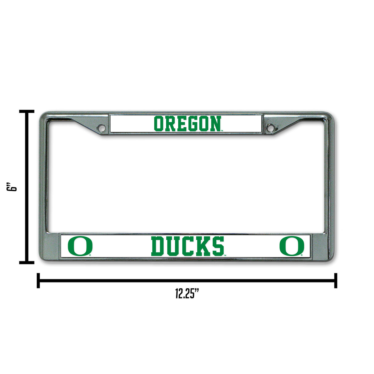 NCAA Oregon Ducks Chrome License Plate Frame Fan Gear NCAA Oregon Ducks