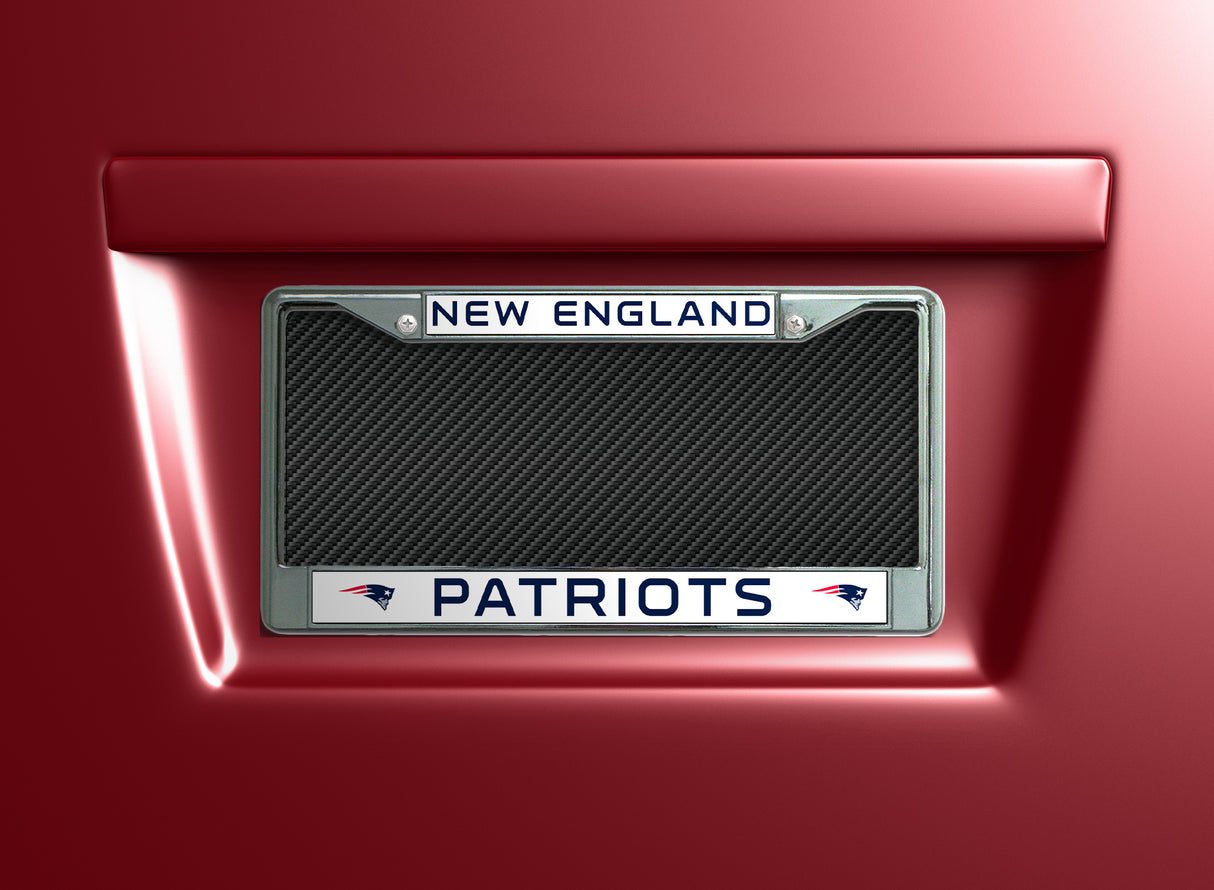 NFL New England Patriots Chrome License Plate Frame Fan Gear NFL New England Patriots