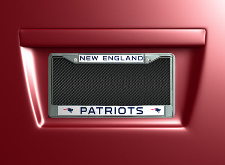 NFL New England Patriots Chrome License Plate Frame Fan Gear NFL New England Patriots