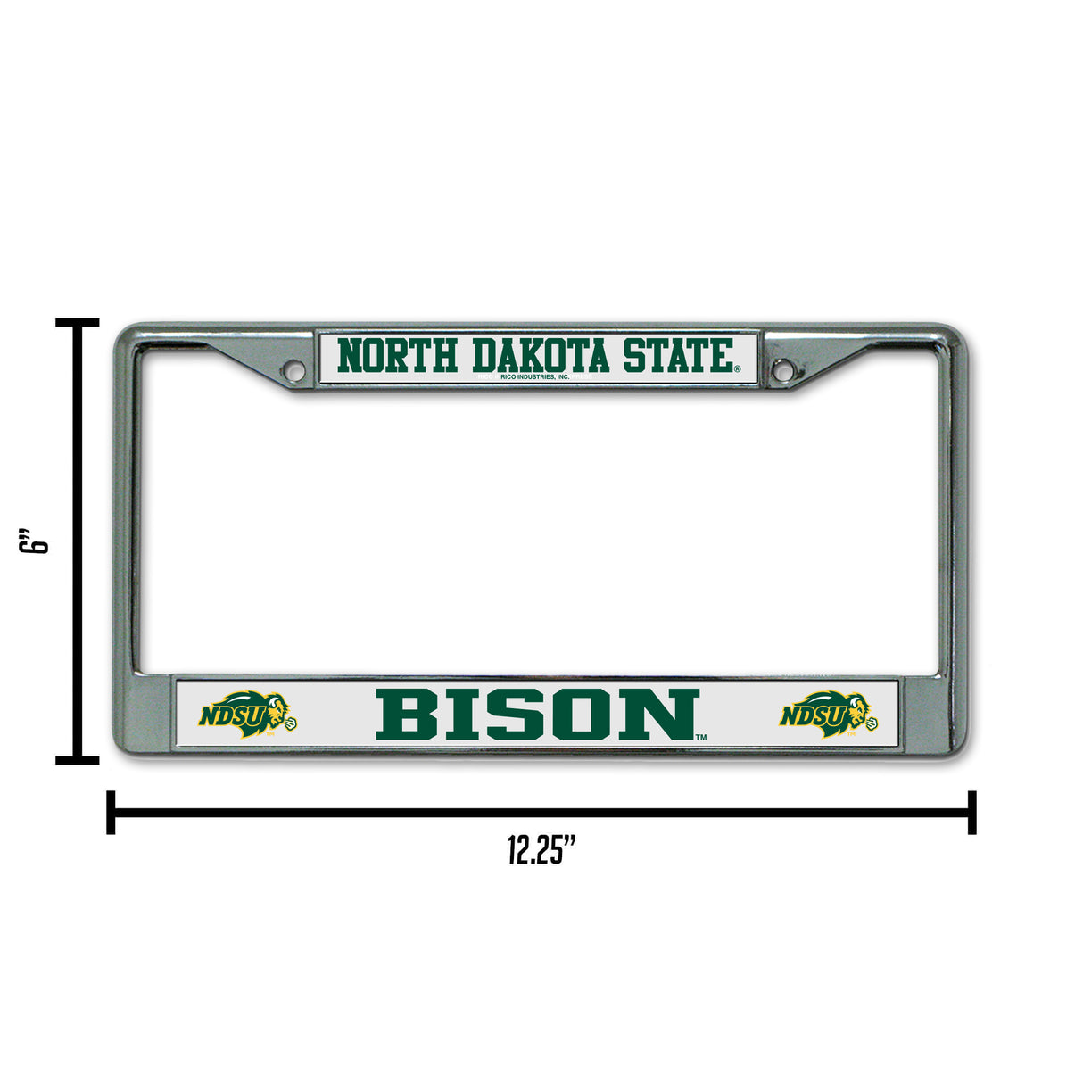 NCAA North Dakota State Bisons Chrome License Plate Frame Fan Gear NCAA North Dakota State Bisons