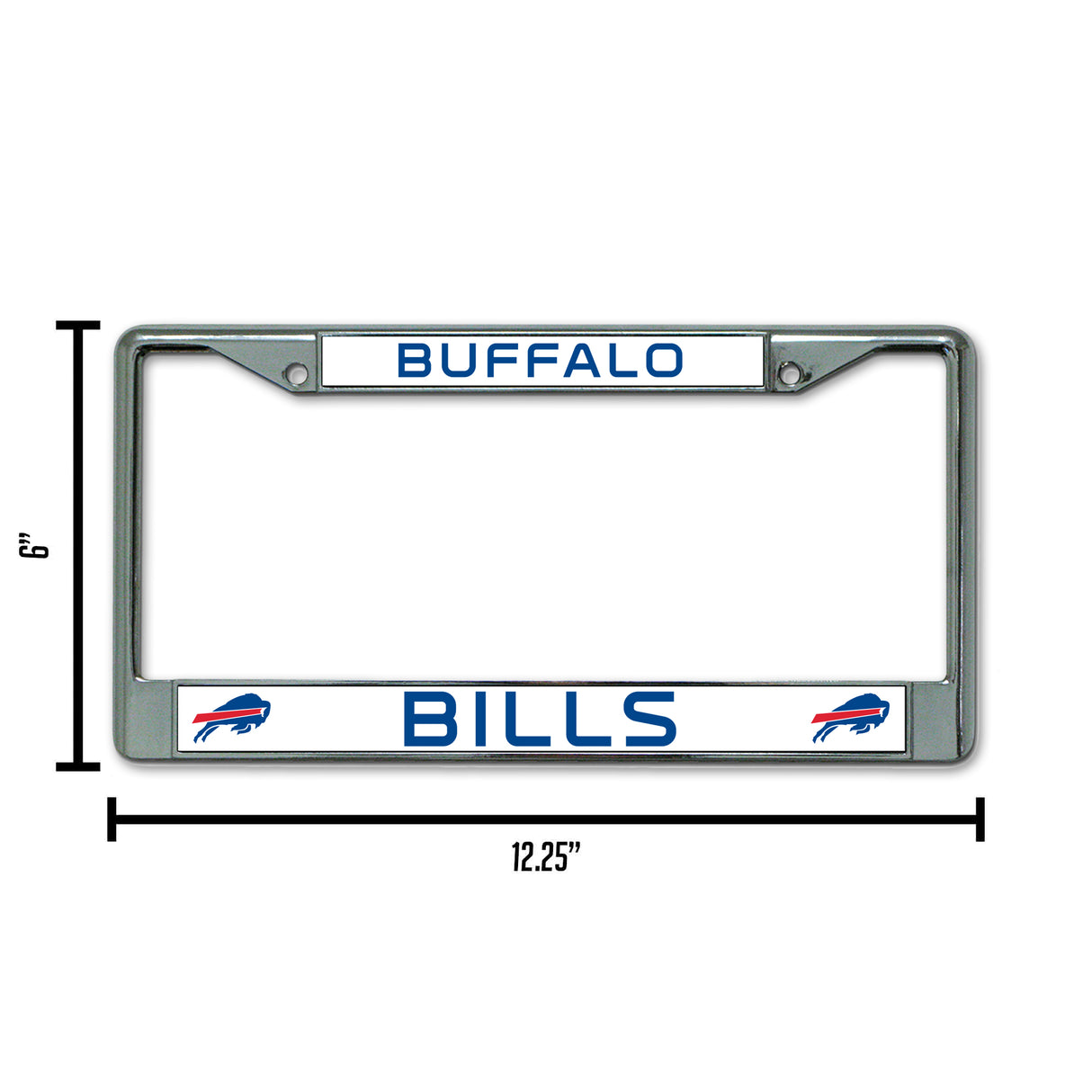 NFL Buffalo Bills Chrome License Plate Frame Fan Gear NFL Buffalo Bills