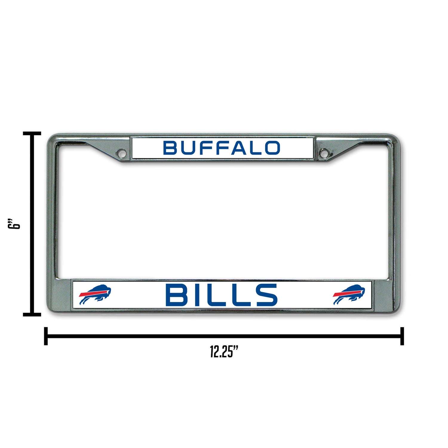 NFL Buffalo Bills Chrome License Plate Frame Fan Gear NFL Buffalo Bills