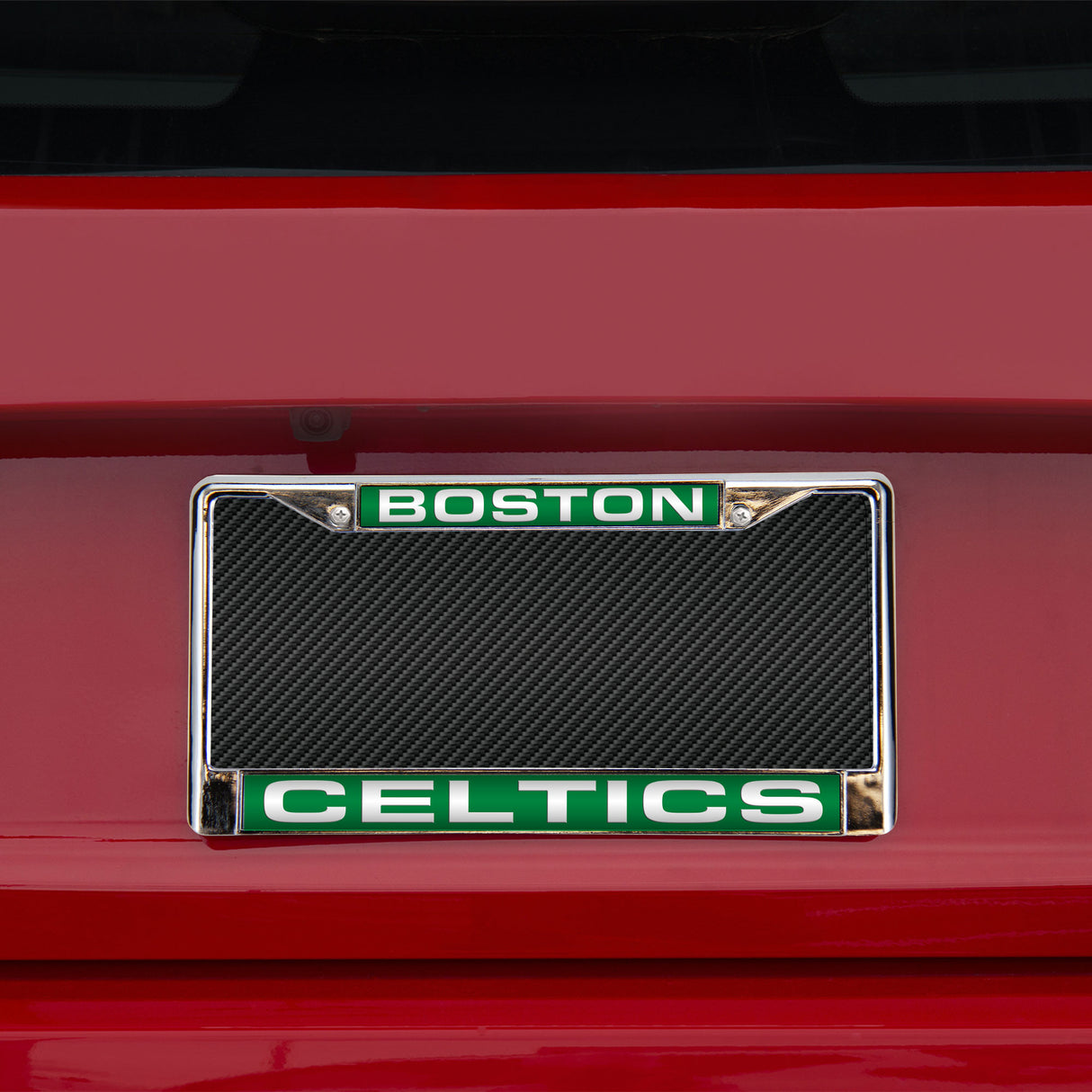NBA Boston Celtics Laser Cut Chrome License Plate Frame Fan Gear NBA Boston Celtics