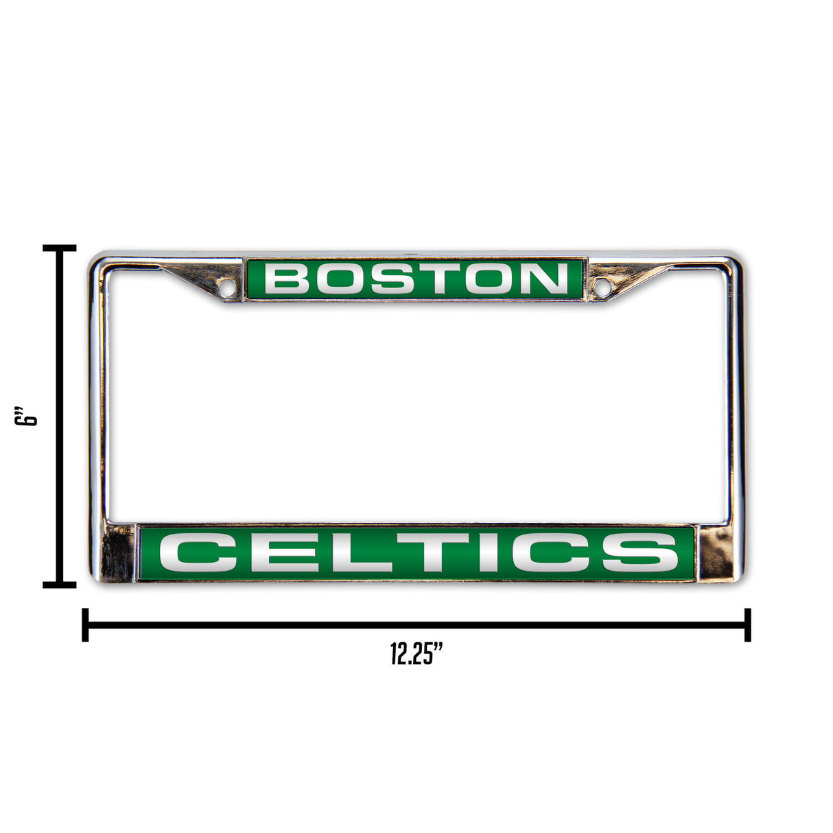 NBA Boston Celtics Laser Cut Chrome License Plate Frame Fan Gear NBA Boston Celtics