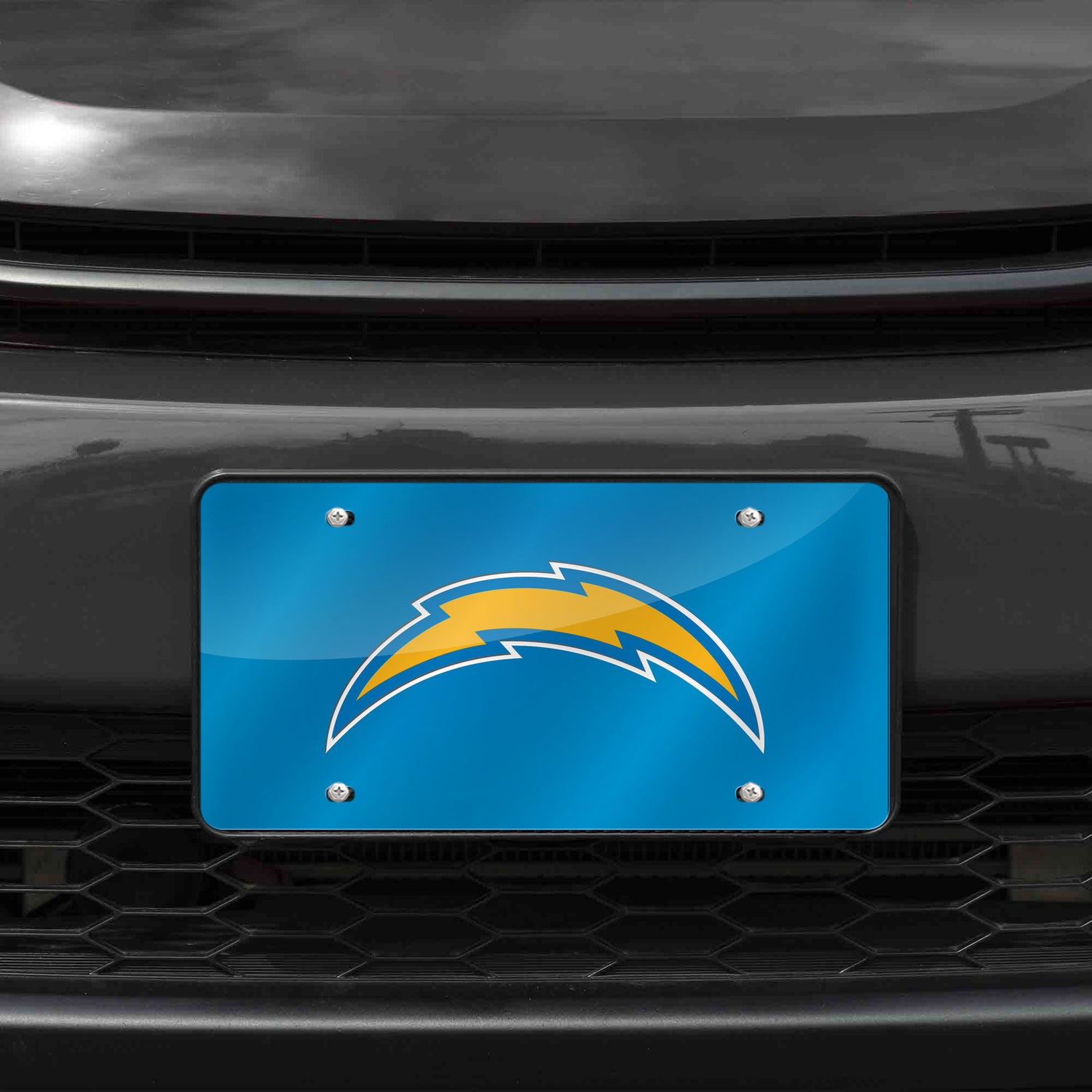 NFL Los Angeles Chargers Laser Cut License Plate Tag Fan Gear NFL Los Angeles Chargers