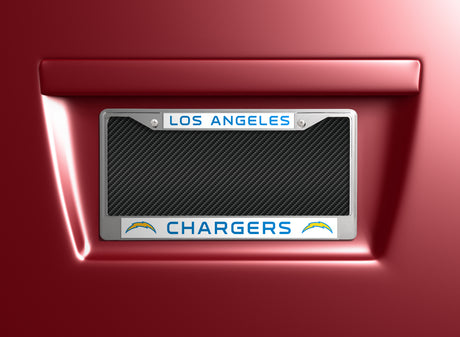 NFL Los Angeles Chargers Chrome License Plate Frame Fan Gear NFL Los Angeles Chargers