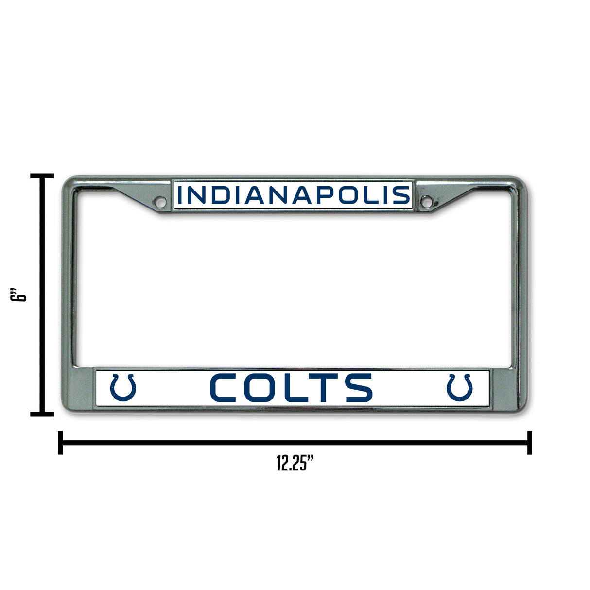 NFL Indianapolis Colts Chrome License Plate Frame Fan Gear NFL Indianapolis Colts