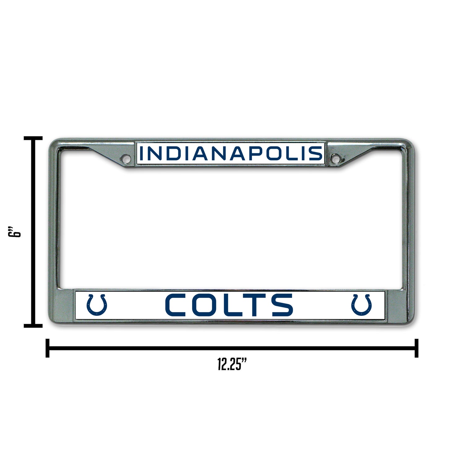 NFL Indianapolis Colts Chrome License Plate Frame Fan Gear NFL Indianapolis Colts