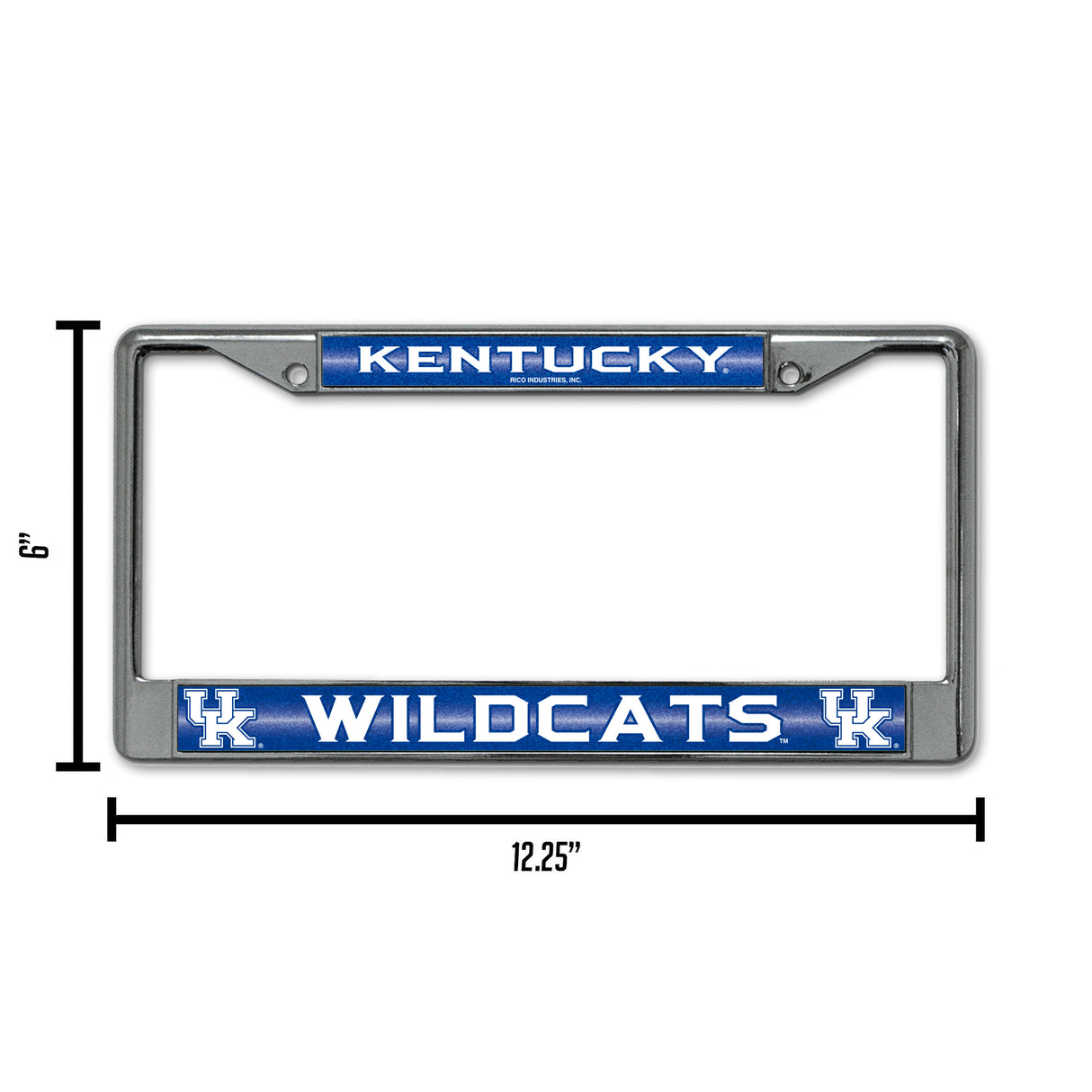 NCAA Kentucky Wildcats Chrome Glitter License Plate Frame Fan Gear NCAA Kentucky Wildcats